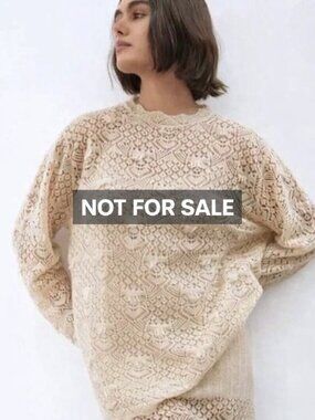 **NOT FOR SALE** Zara Pointelle Alpaca Sweater